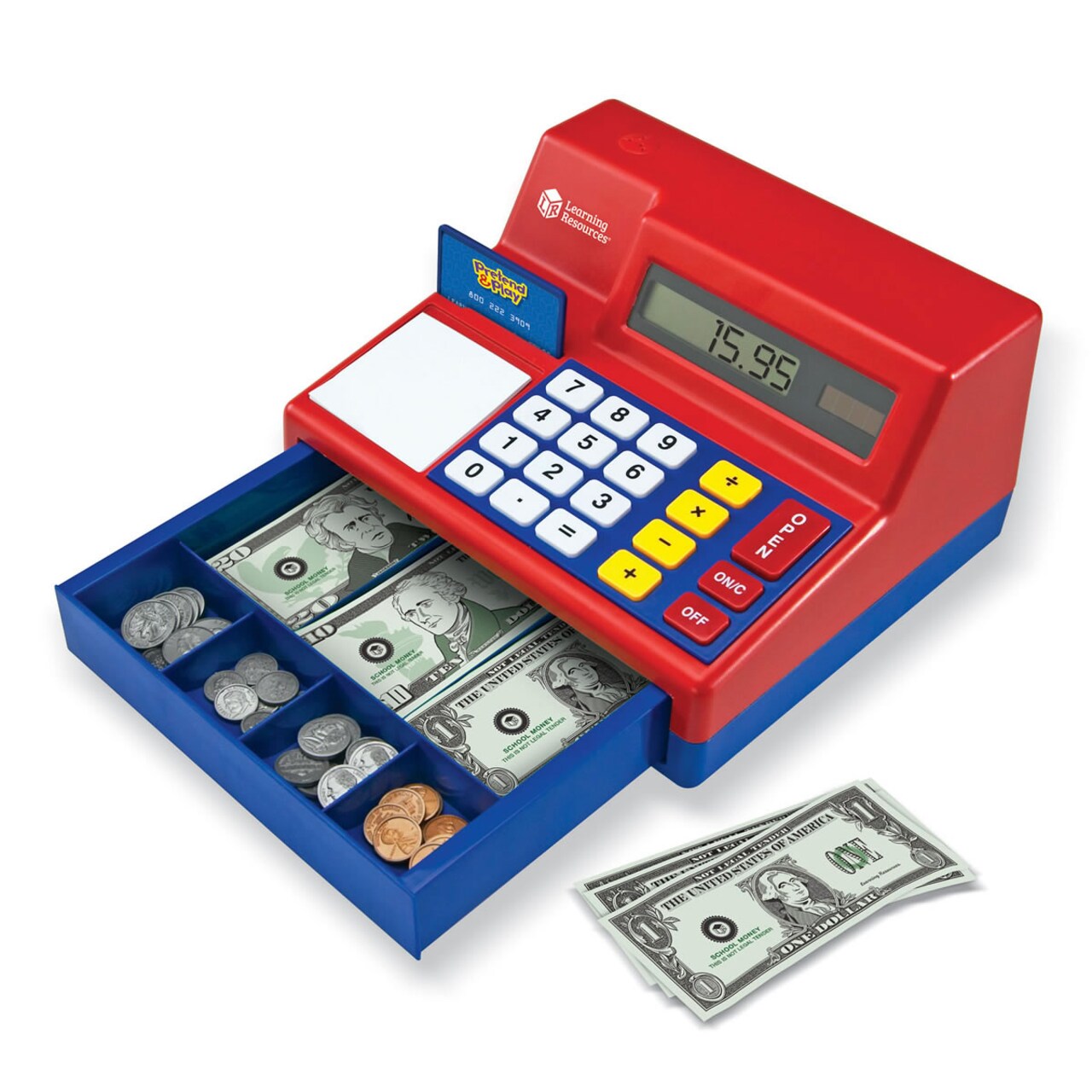 Learning Resources Large Calculator Pretend and Play Cash Register
